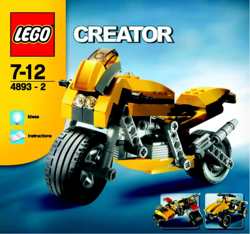 Page 1 de la notice Manuel utilisateur Lego Creator 4893