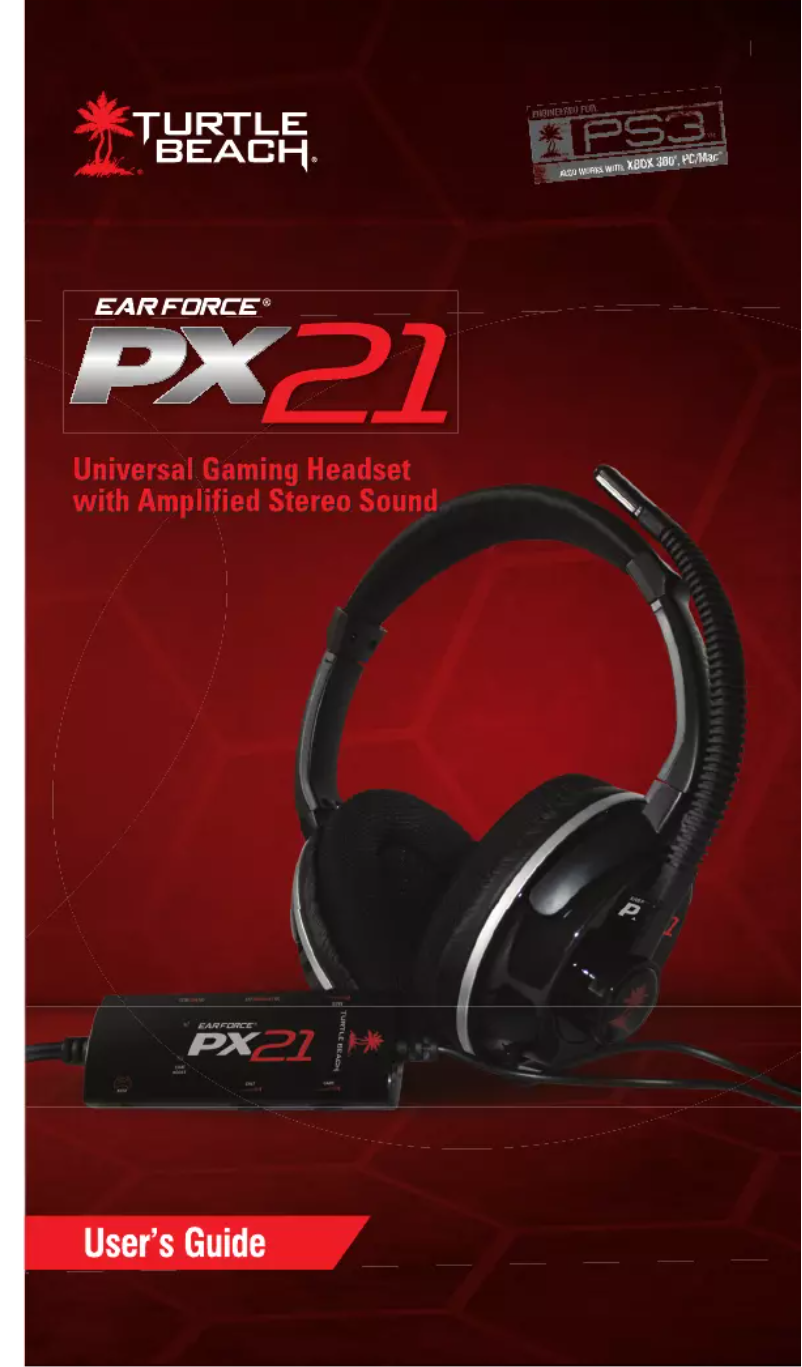 Page 1 de la notice Manuel utilisateur Turtle Beach Ear Force PX21