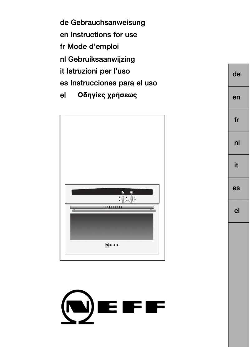 Page n°1 - Manuel utilisateur Neff B1721NSW