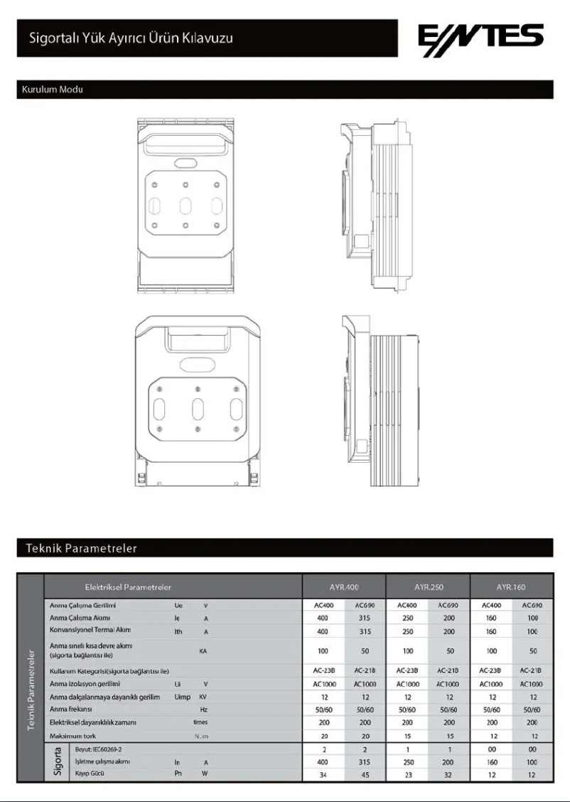 Image de la première page du manuel de l'appareil AYR.160