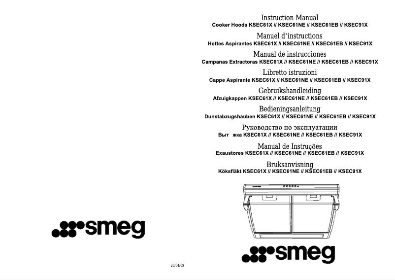 Page n°1 - Manuel utilisateur Smeg KSEC61EB