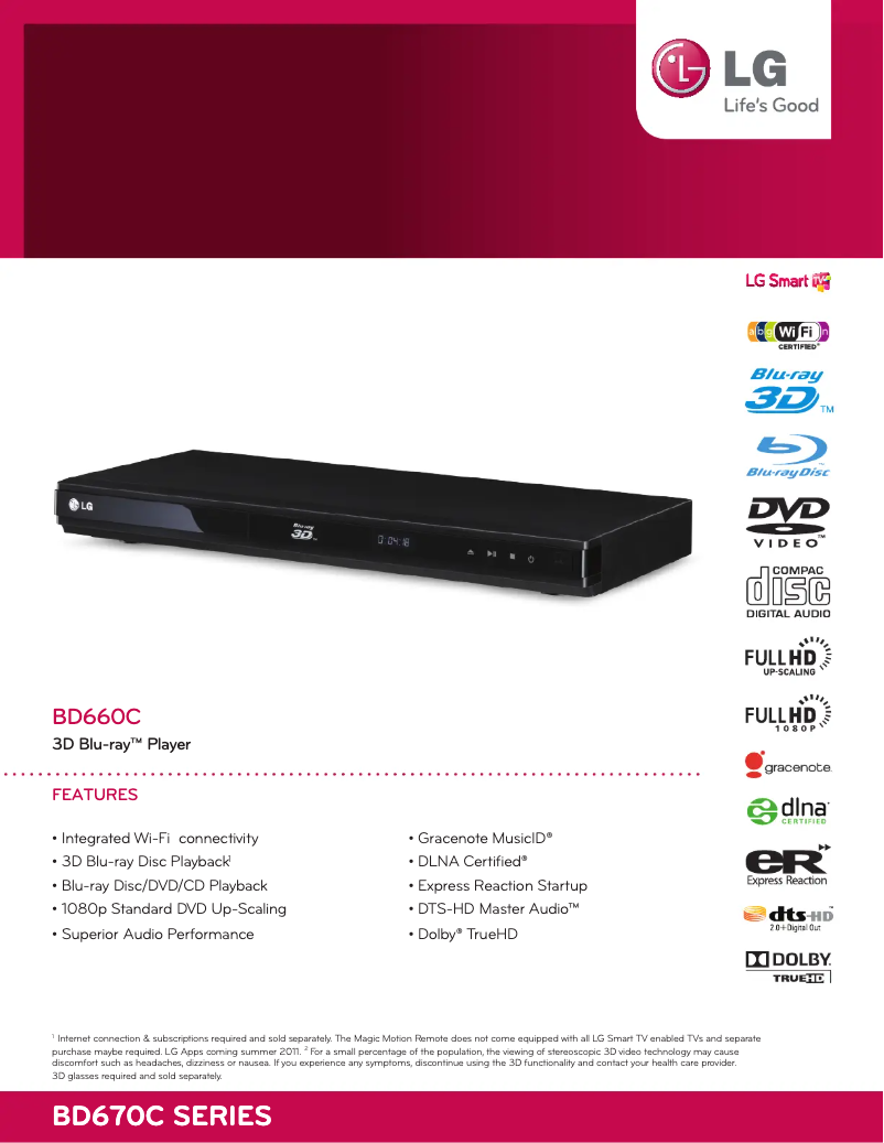 Image de la première page du manuel de l'appareil BD660C