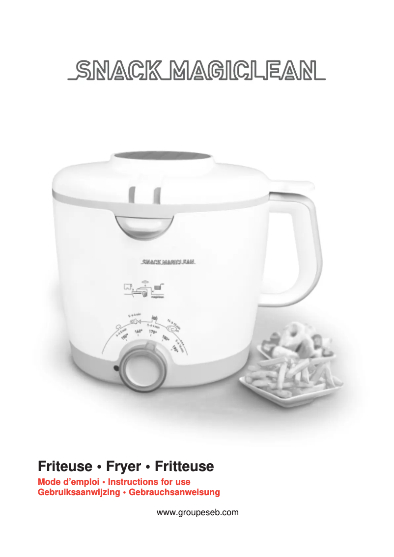 Page 1 de la notice Manuel utilisateur Tefal FA4000 Snack Magiclean