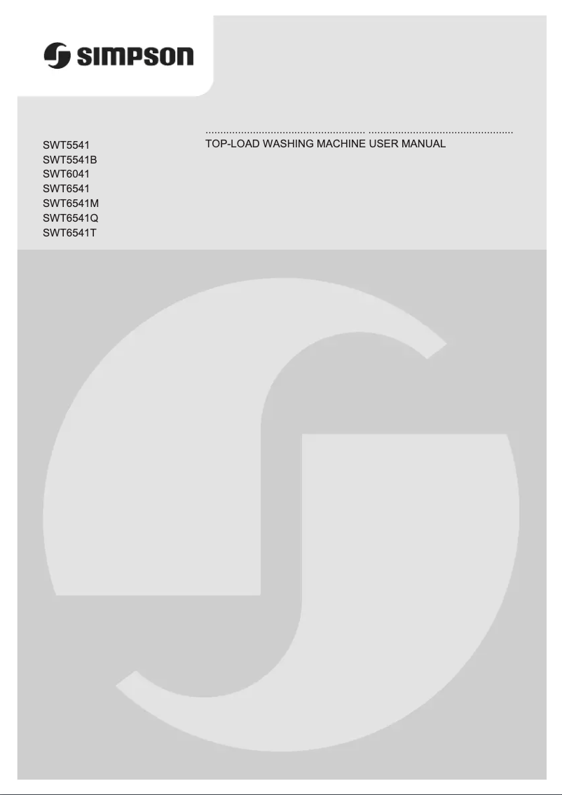 Página 1 del manual Manual de usuario Simpson SWT6541Q