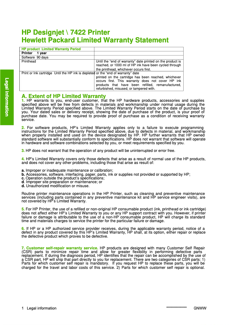 Image de la première page du manuel de l'appareil DesignJet Z5200