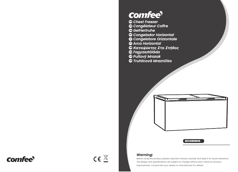 Page n°1 - Manuel utilisateur Comfee RCC688WH2