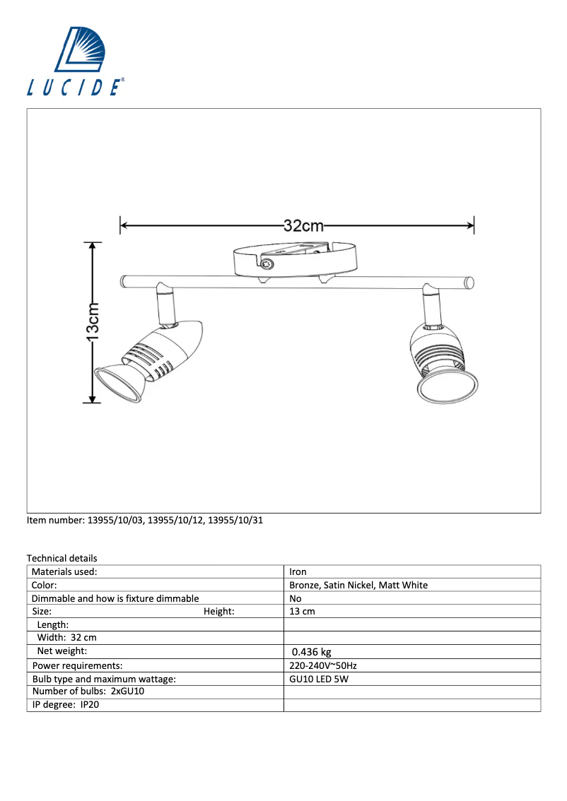 Image de la première page du manuel de l'appareil Caro 13955/10/03