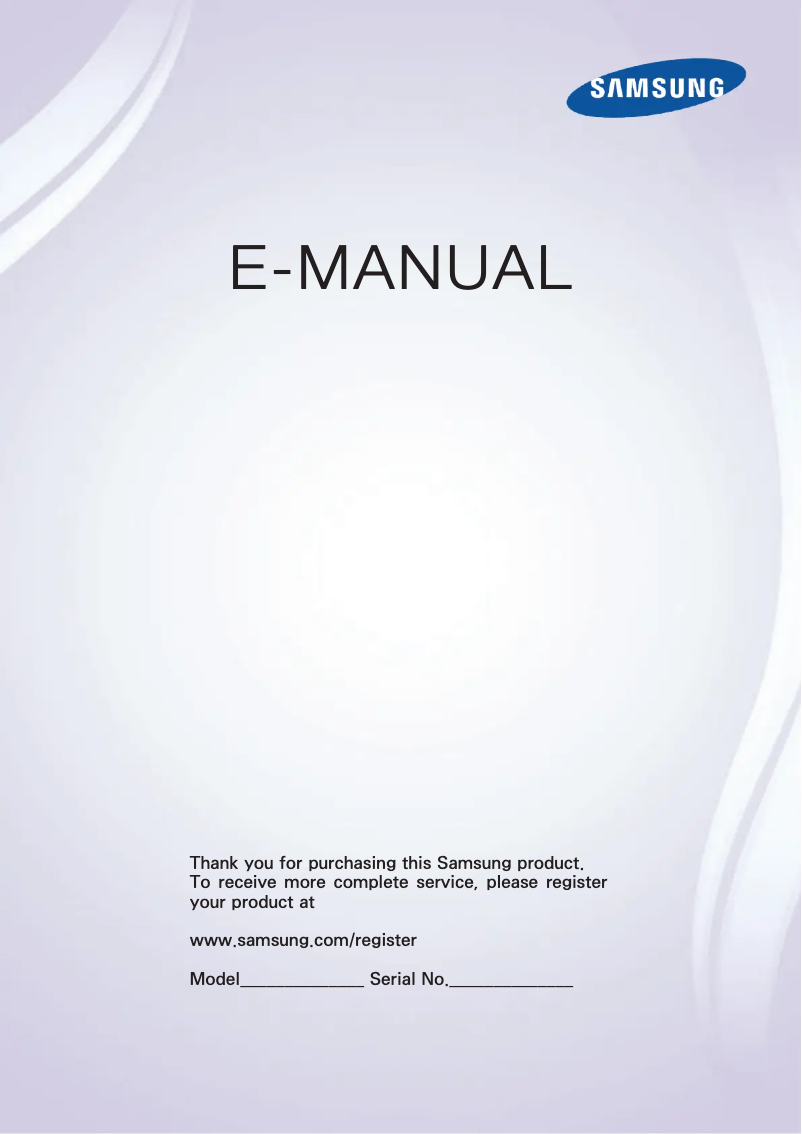 Page n°1 - Manuel utilisateur Samsung UA40F6800AM