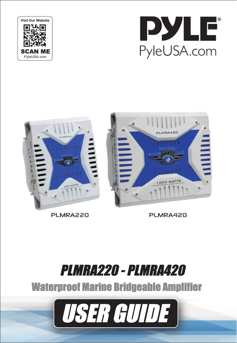 Page 1 de la notice Manuel utilisateur Pyle PLMRA420