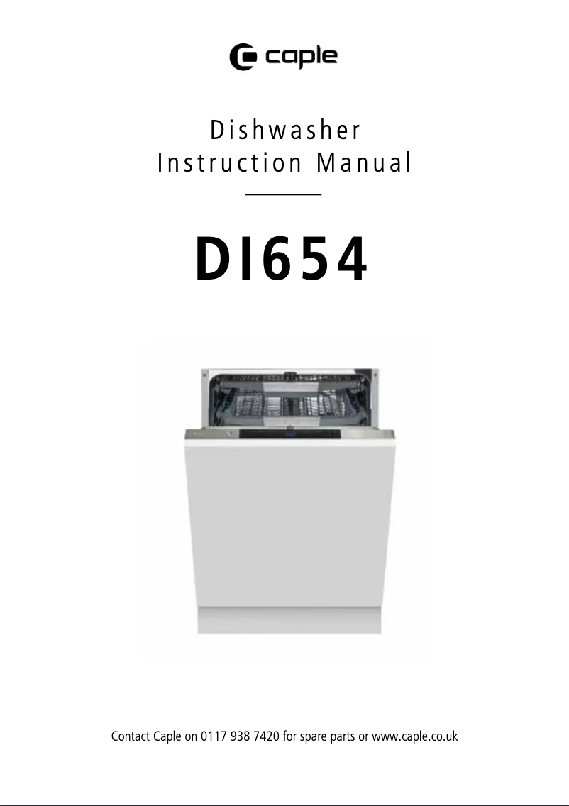 Image de la première page du manuel de l'appareil DI654