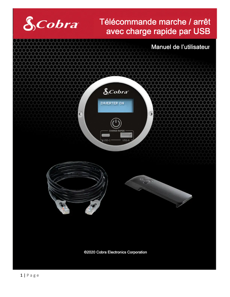 Página 1 del manual Manual de usuario Cobra Remote On/Off Controller