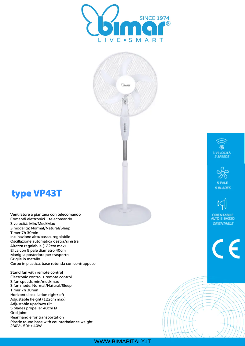 Image de la première page du manuel de l'appareil VP43T