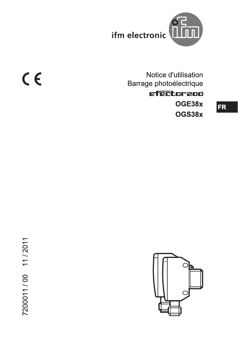 Page n°1 - Manuel utilisateur IFM OGE383
