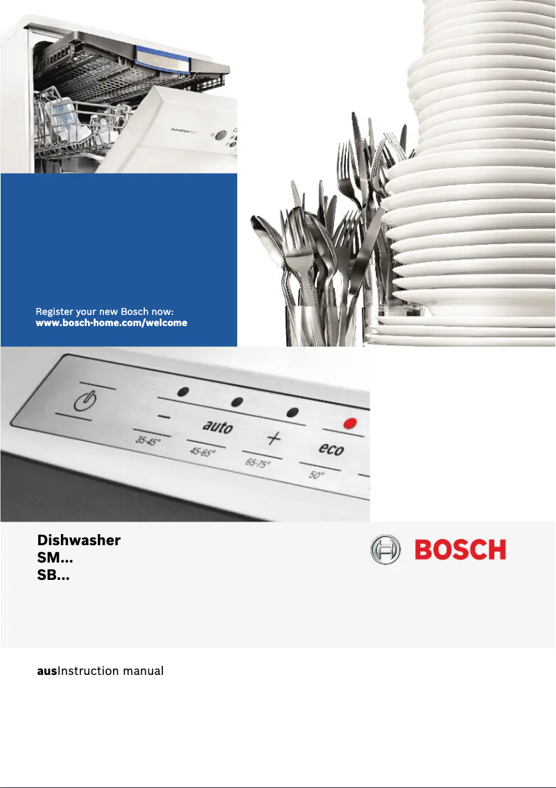 Page n°1 - Manuel utilisateur Bosch SMP66MX01A