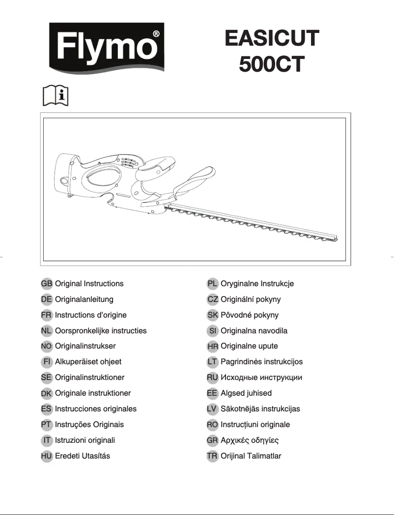 Page 1 de la notice Manuel utilisateur Flymo EasiCut 500CT