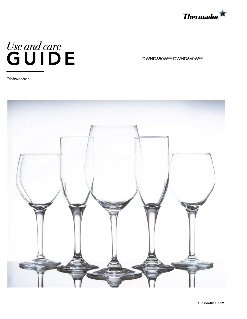 Page 1 de la notice Manuel utilisateur Thermador DWHD660WFP