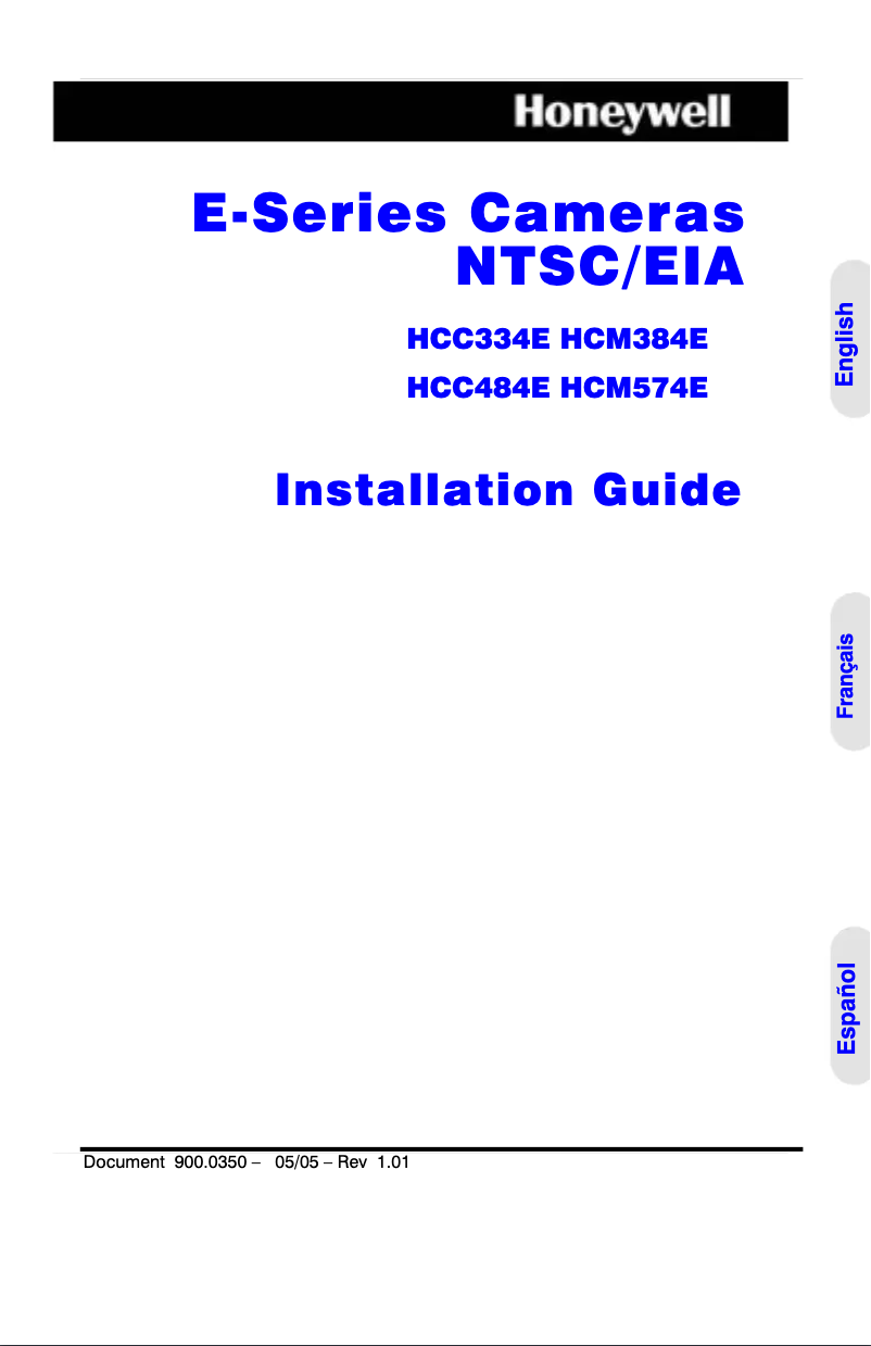 Page 1 de la notice Manuel utilisateur Honeywell HCM574E