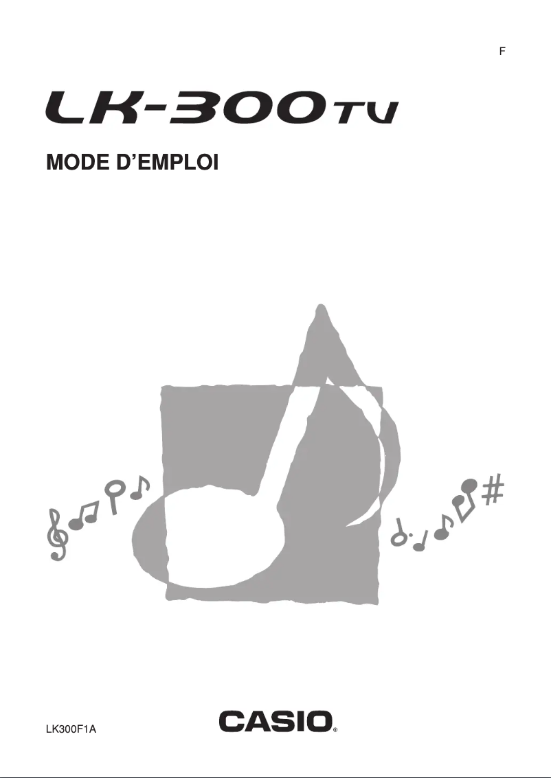 Page 1 de la notice Manuel utilisateur Casio LK-300TV