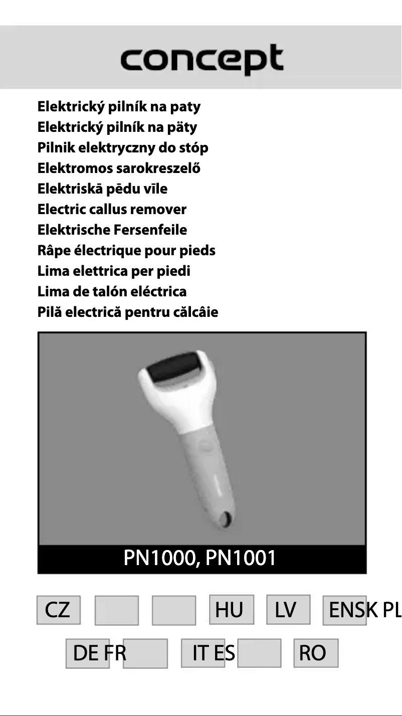 Image de la première page du manuel de l'appareil PN1000