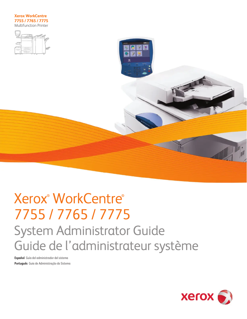Page 1 de la notice Manuel utilisateur Xerox WorkCentre 7775V UW