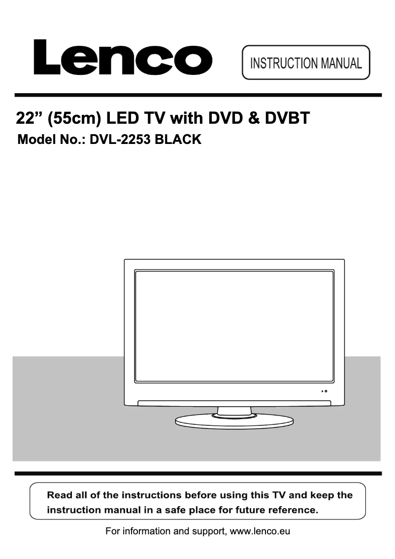 Image de la première page du manuel de l'appareil DVL-2253