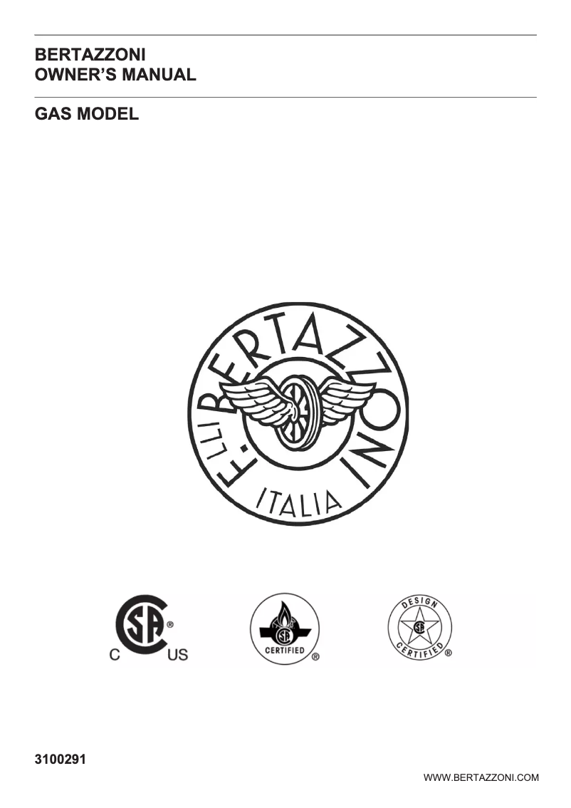 Page n°1 - Manuel utilisateur Bertazzoni PROF366GASROT
