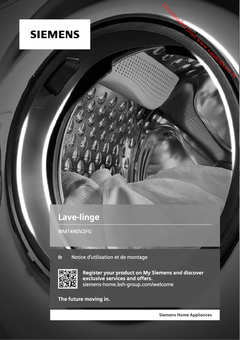 Image de la première page du manuel de l'appareil WM14N0V2FG