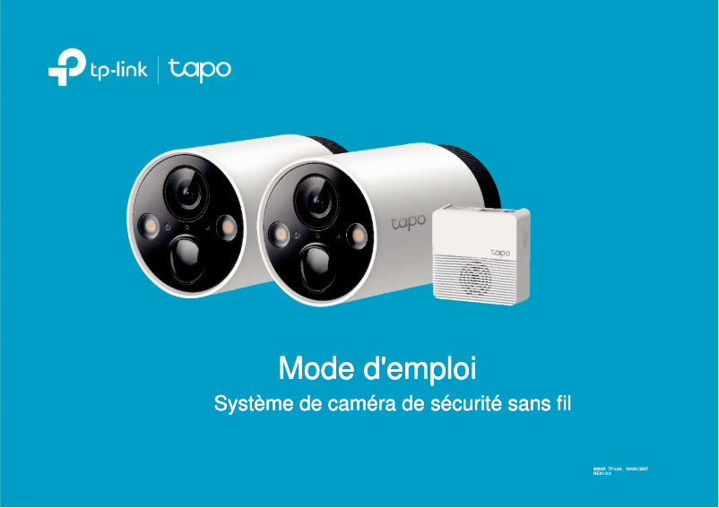 Image de la première page du manuel de l'appareil Tapo C420S2