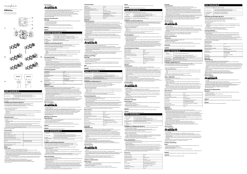 Page 1 de la notice Manuel utilisateur Nedis PIRII42WT