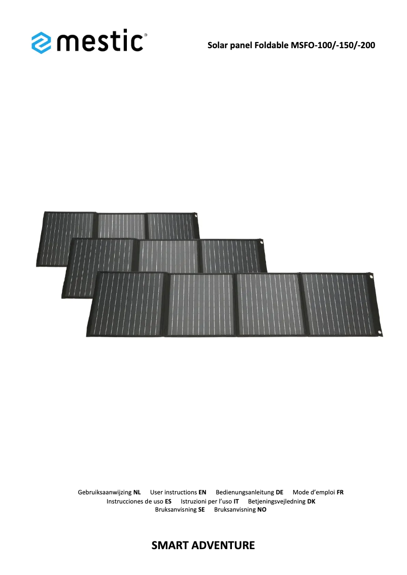 Page 1 de la notice Manuel utilisateur Mestic MSFO-200