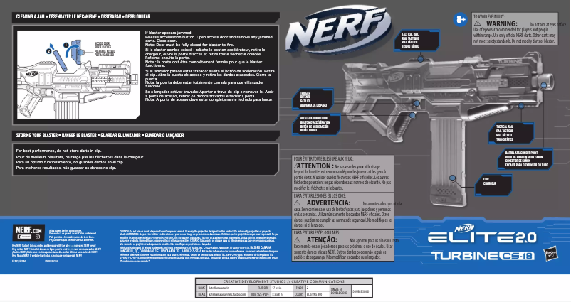 Image de la première page du manuel de l'appareil N-Strike Elite RapidStrike CS-18 Blaster