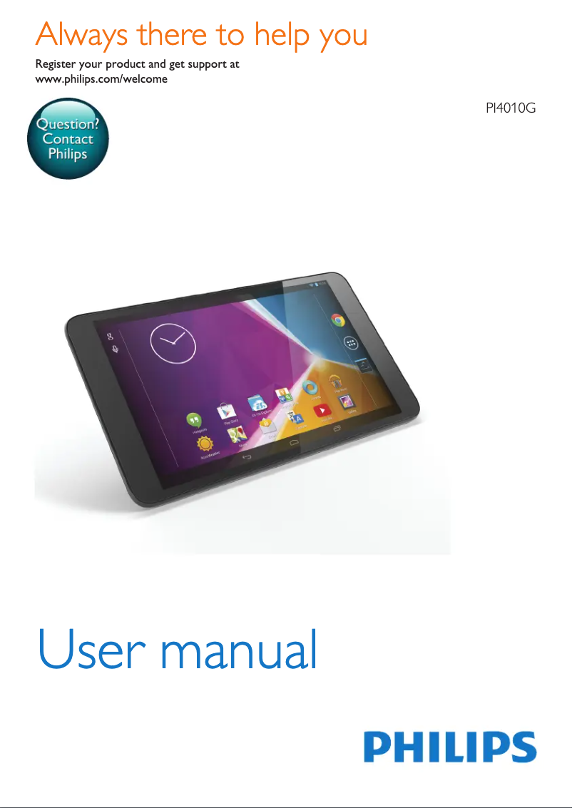 Página 1 del manual Manual de usuario Philips PI4010G