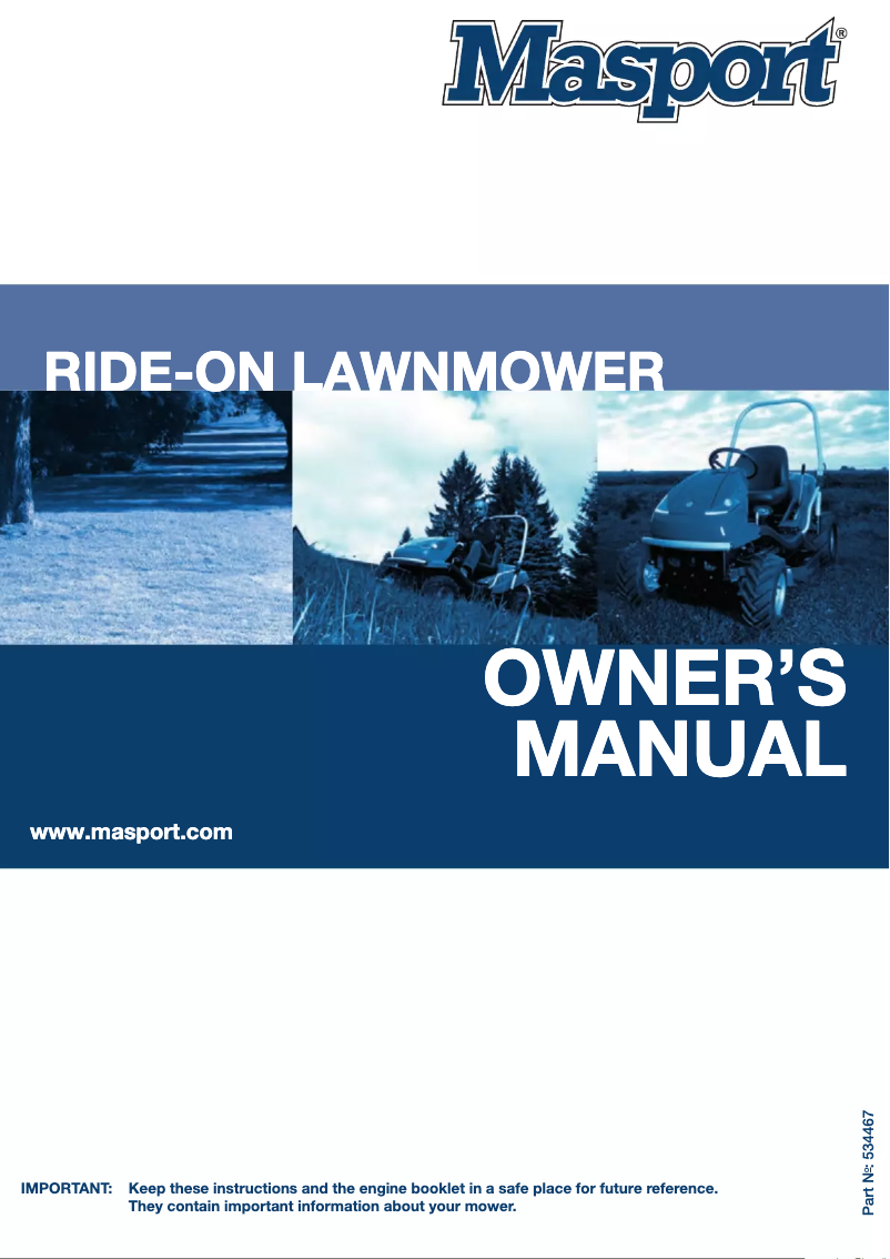 Página 1 del manual Manual de usuario Masport Crossjet 2WD