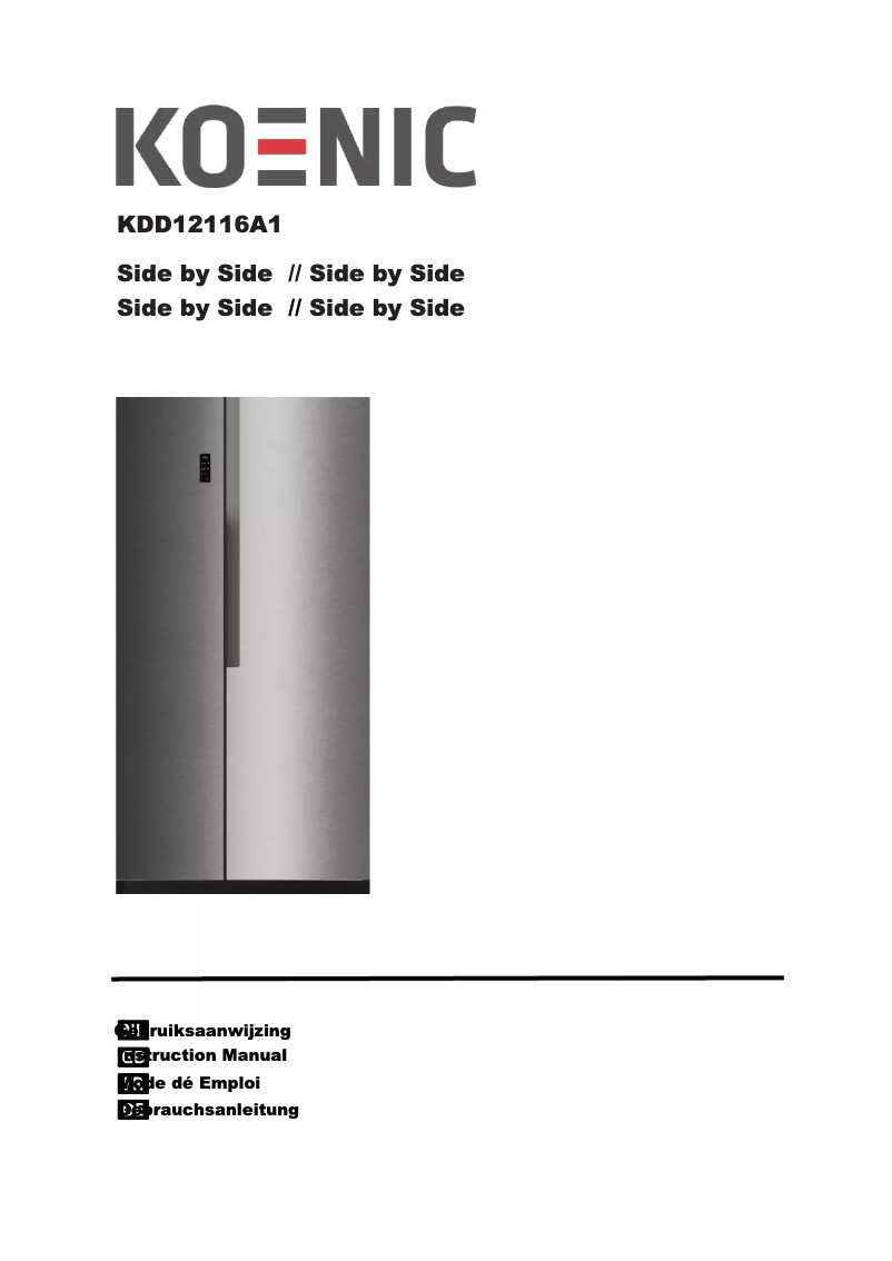 Image de la première page du manuel de l'appareil KDD 12116 A1