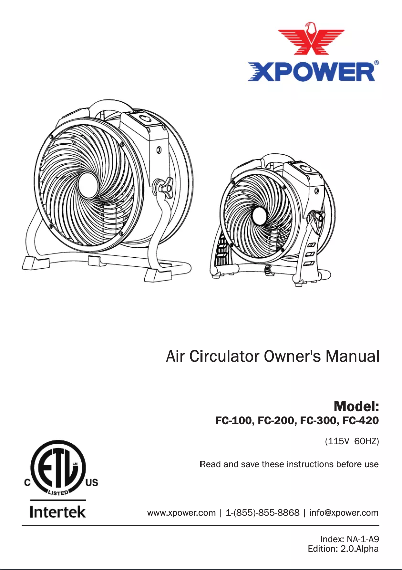 Image de la première page du manuel de l'appareil FC-420