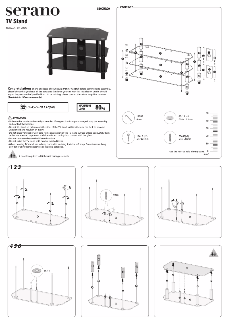 Image de la première page du manuel de l'appareil S800BG09
