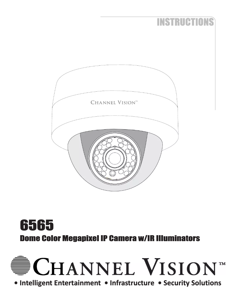 Page 1 de la notice Manuel utilisateur Channel Vision 6565