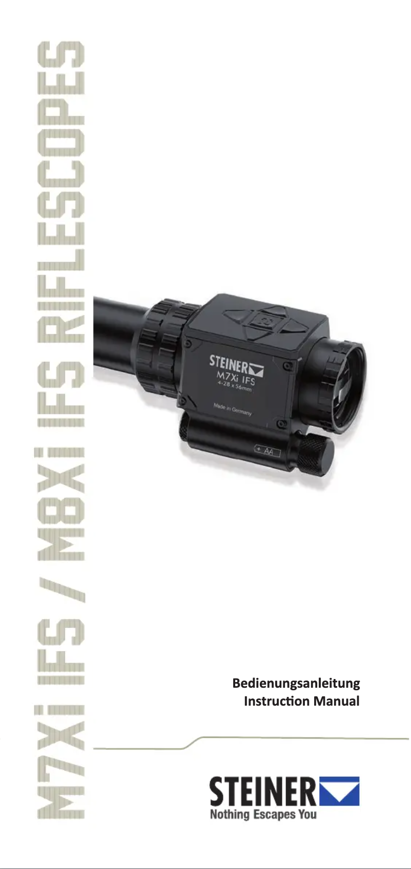 Image de la première page du manuel de l'appareil M7Xi IFS 4-28x56