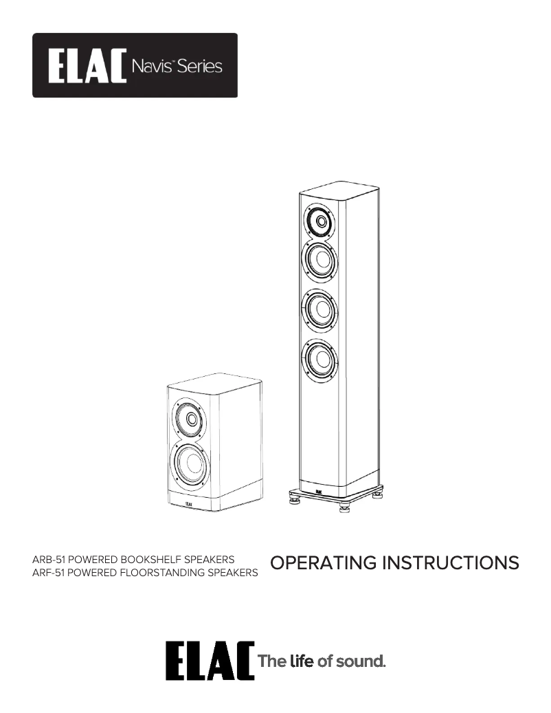 Página 1 del manual Ficha técnica ELAC Navis ARB-51