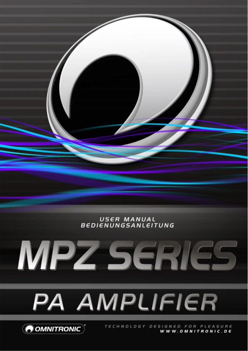 Page n°1 - Manuel utilisateur Omnitronic MPZ-120