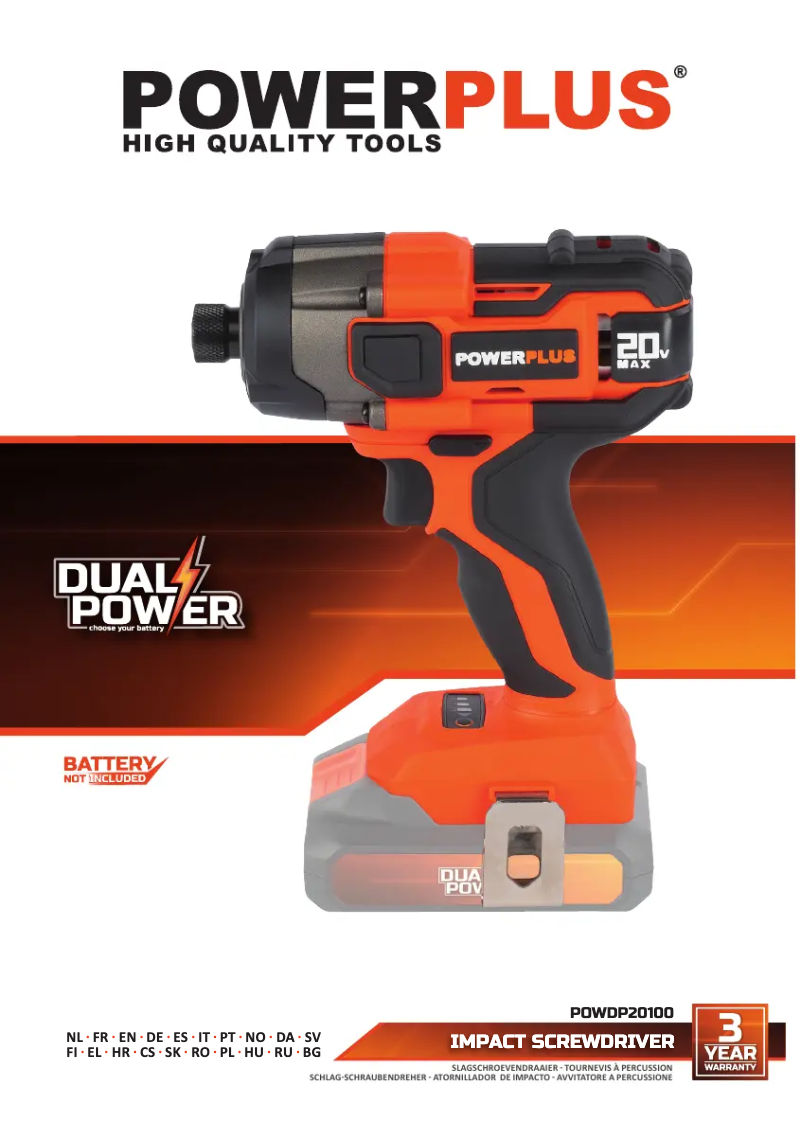 Página 1 del manual Manual de usuario PowerPlus POWDP20100