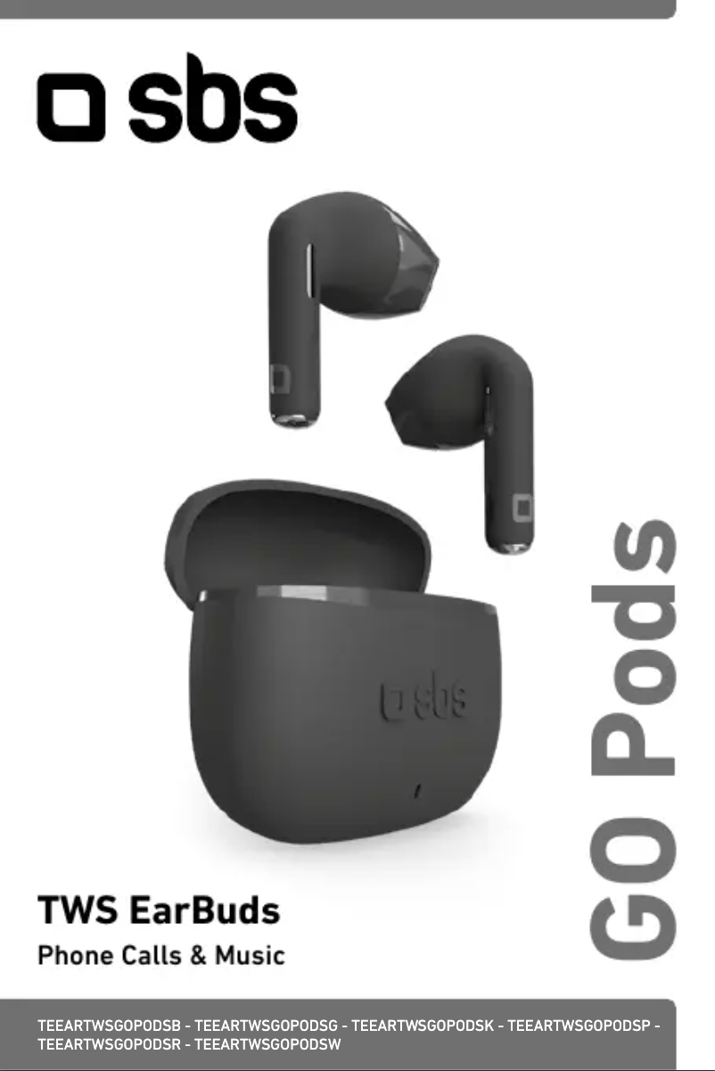 Page 1 de la notice Manuel utilisateur SBS Go Pods