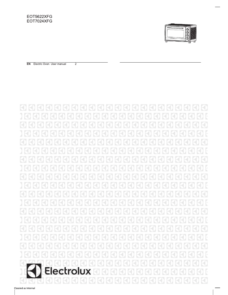 Page 1 de la notice Manuel utilisateur Electrolux EOT5622XFG