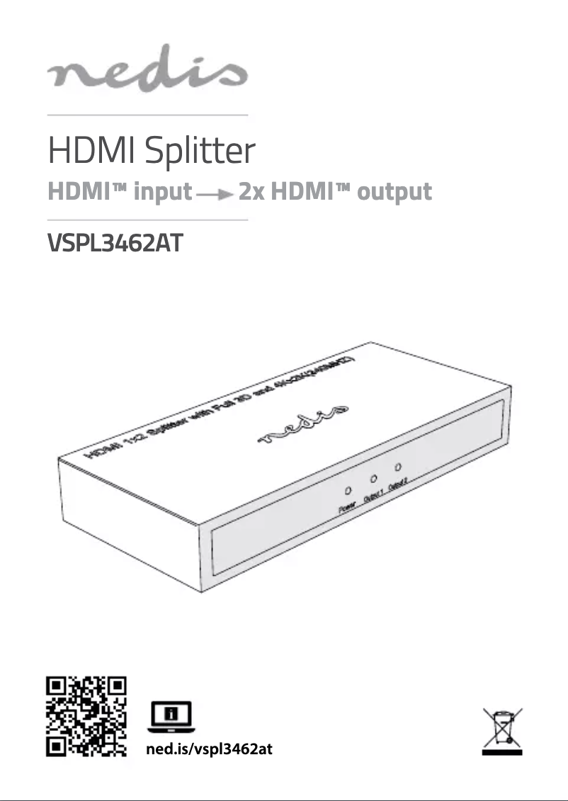 Page n°1 - Manuel utilisateur Nedis VSPL3462AT