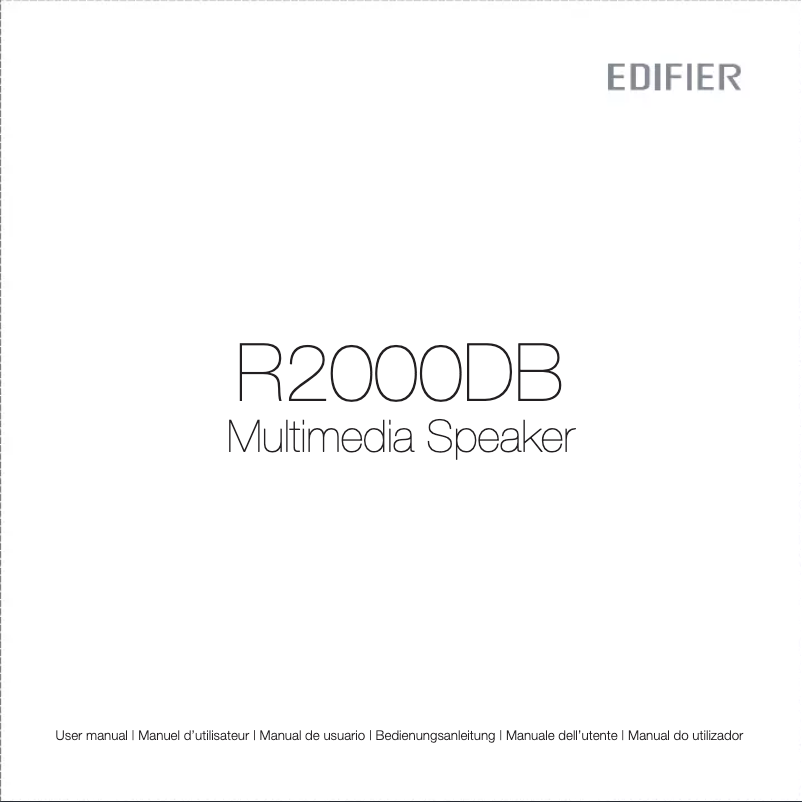 Page n°1 - Manuel utilisateur Edifier R2000DB
