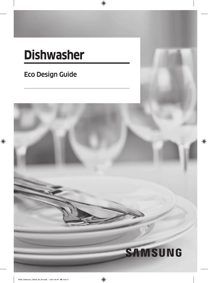 Page 1 de la notice Manuel utilisateur Samsung DW50R4070BB