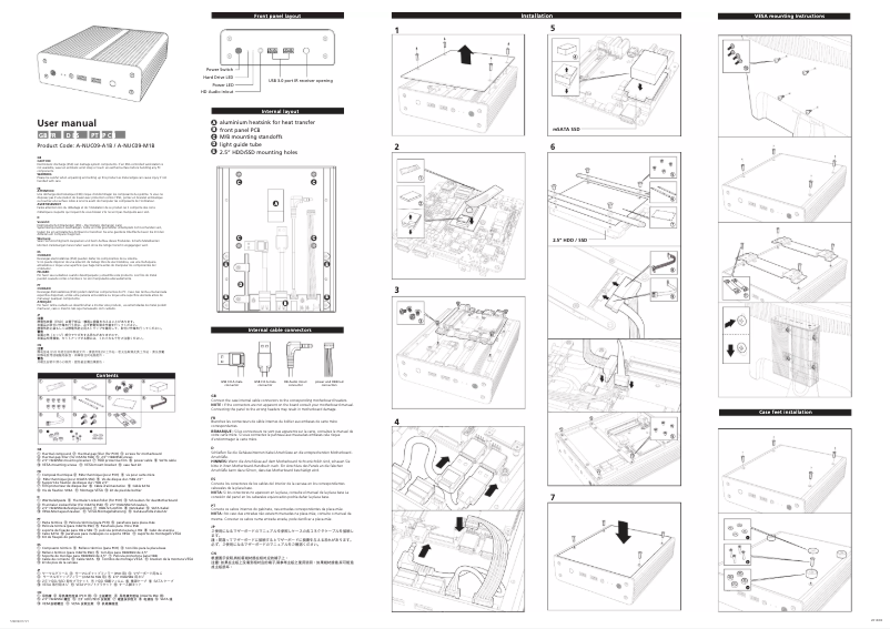 Page 1 de la notice Manuel utilisateur Akasa Newton X