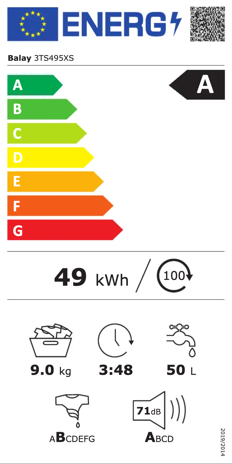 Image de la première page du manuel de l'appareil 3TS495XS