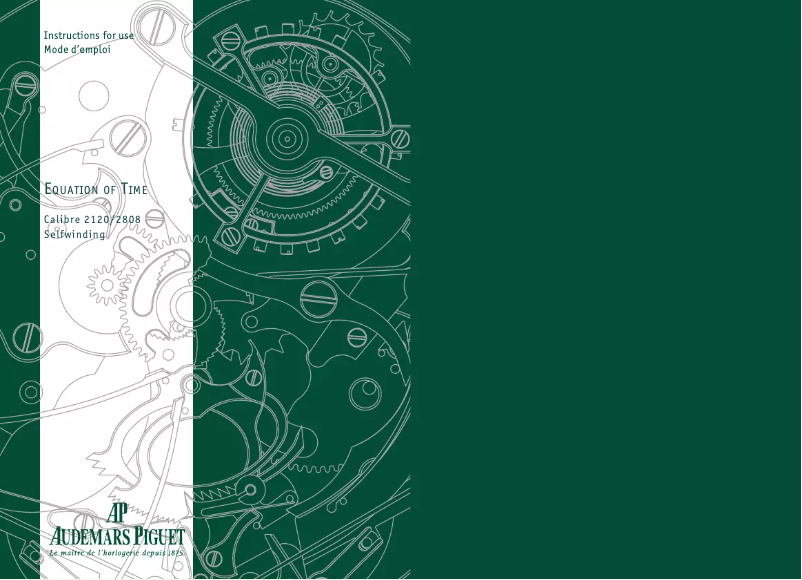 Page 1 de la notice Manuel utilisateur Audemars Piguet Royal Oak 26603OR.OO.D092CR.01