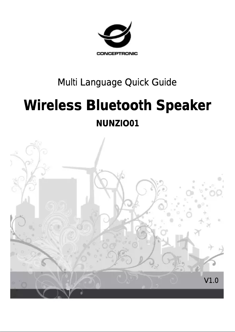Page 1 de la notice Manuel utilisateur Conceptronic NUNZIO01G